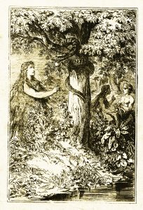 Lilith, illustration by Carl Poellath from 1886 or earlier